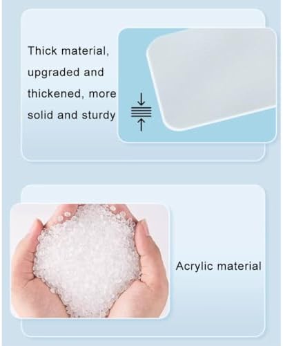 Acrylic Privacy Screen - Frosted Free Standing Desk Divider Panel, Portable Table Top Visual Distractions Shield for Offices & Schools (Clear-B, 100x30cm/39.4x11.8in)