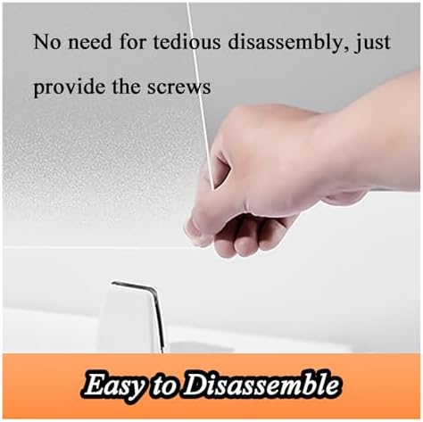 Portable Frosted Acrylic Desk Divider - Free Standing Privacy Panel for Office & Home - Student Test Shield, Desktop Privacy Screen, Noise Reduction, Workstation Privacy Solution