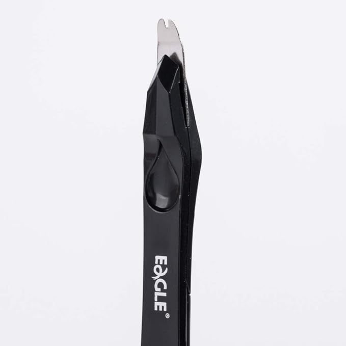 Eagle Staple Remover, Staple Puller, Push-Style, Built-in Letter Opener, 3-Pack, Black