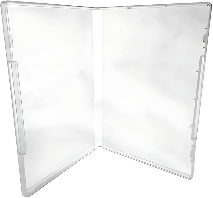 (1000) CheckOutStore Plastic Storage Cases for Rubber Stamps, 1/2" (14mm) inch Spine Size (Clear)