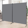 Room Divider 2 Panel Large Privacy Screens, 142''x72''H Upgraded Room Divider Wall for Room Partitions, Tall 6FT Partition Room Dividers Screen Panel for Bedroom Office School, Portable Partition Wall