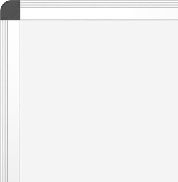 VIZ-PRO Dry Erase Board/Magnetic Whiteboard, 60 x 36 Inches, Large Wall Mounted Board for School Office and Home 5' x 3'