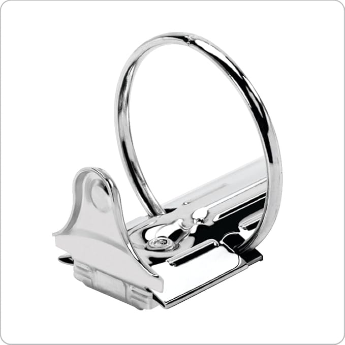 Cardinal Economy 3-Ring Binders, 2", Round Rings, Holds 475 Sheets, ClearVue Presentation View, Non-Stick, Black, Carton of 12 (90640)