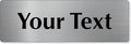 SmartSign Custom Steel Sign - 2" x 6", 40 mil Stainless Steel Metal, Personalized Engraved Sign for Business, Office, Door, Wall, Heavy-Duty Premium Engraved Steel Plaque, Silver and Black