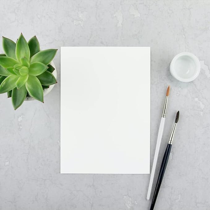 Reskid White Cardstock Thick Paper - Blank Heavy Weight 110 lb Cover Card Stock - 100 Pack (8.5x11, Inches)