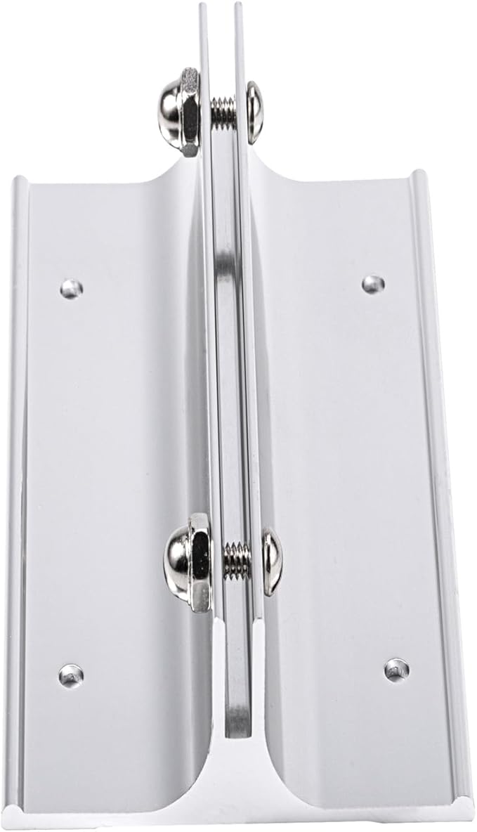 Aluminum Corridor Sign Holder, 10 Pack Direct Sign Mount Bracket, Design for Restroom, Conference Room Classic Silver Signs - 8" Length, 1/8" Substrate - Easy to Install