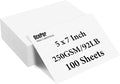 OcePor 100 Sheets Cardstock 5”x 7”,Blank Card Stock 92lb/250gsm, Thick Heavy CardStock Printer Paper for Wedding Invitation, Greeting Cards Making, Postcards, Photos
