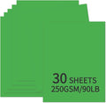 30 Sheets Green Cardstock 8.5'' x 11'', 250gsm/90lb Heavyweight Cover Cardstock Paper, Thick and Smooth Card Stock Perfect for Invitations, Menus, DIY Cards, Arts and Crafts
