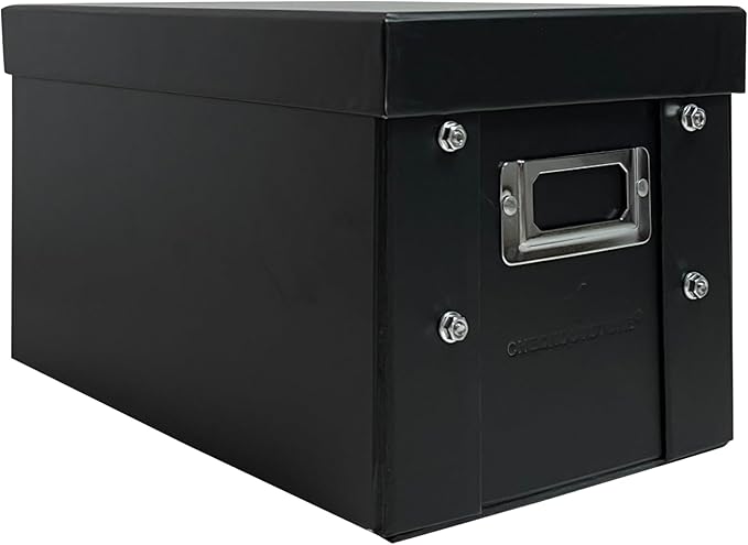 CheckOutStore Black Stamp & Die Craft Scrapbook Storage Pocket Box - 10 x 6 x 6 (Pack of 1)