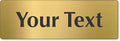SmartSign Custom Brass Sign - 2" x 6", 40 mil REAL Bugle Brass Metal, Personalized Name Door Sign, Heavy-Duty Premium Engraved Door/Wall Mount Plaque for Business/Office, Gold and Black