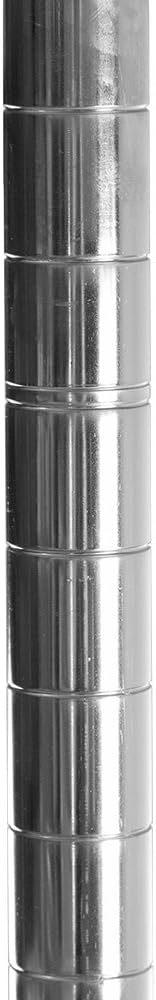 Shelving Inc. 8"D x 36"W x 84"H Chrome Wire Tiered Shelf with 5 Shelves, 800lbs Capacity Each, NSF Certified