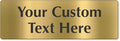 SmartSign Custom Brass Sign - 4" x 12", 40 mil REAL Bugle Brass Metal, Personalized Name Door Sign, Heavy-Duty Premium Engraved Door/Wall Mount Plaque for Business/Office, Gold and Black