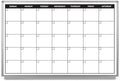 Month Calendar Dry-Erase Scheduling Whiteboard 48" x 36"