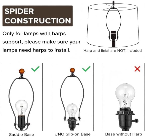 GO&SO Large Lampshade Replacement,Burnt Orange Velvet Drum Lamp Shades Set of 1-16" Top x 16" Bottom x 12" High(Spider)- Modern Fabric Lampshade for Floor Lamps,Table Lamp -Assembly Require