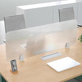 RCJCQSR Acrylic Frosted Privacy Free Standing Screen, Visual Distractions Privacy Panel Portable Desk Divider Guard for Table Top Workstation for Home Office(Size:80x30cm(31.5x11.8))