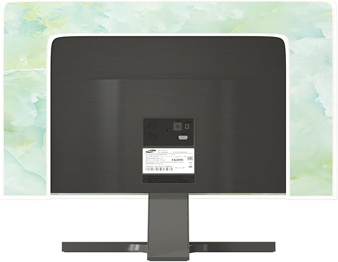 Baocicco Sage Green Marble Waterproof TV Dust Cover 58, 59, 60 Inch Anti-Static Dustproof Abstract Creative Desige Television Accessories TV LCD Screen Texture TV Decoration for Tablet