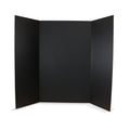 Flipside Products 36” x 48” Project Boards for Presentations, Science Fair, School Projects, Event Displays and Trifold Picture Board, Proudly Made in USA - Black - 10 Pack