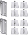 Aluminum Corridor Sign Holder, 10 Pack Direct Sign Mount Bracket, Design for Restroom, Conference Room Classic Silver Signs - 5" Length, 1/8" Substrate - Easy to Install