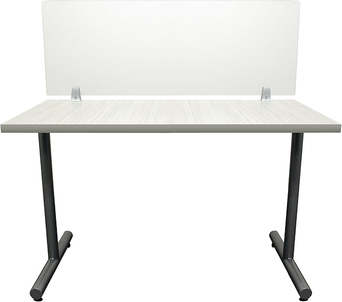 OBEX Frosted Acrylic Desk Mounted Privacy Panel, 12" x 60", Frosted
