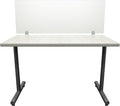 OBEX Frosted Acrylic Desk Mounted Privacy Panel, 18" x 60", Frosted