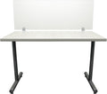 OBEX Clear Acrylic Desk Mounted Privacy Panel, 12" x 36", Clear