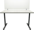OBEX Frosted Acrylic Desk Mounted Privacy Panel, 18" x 48", Frosted