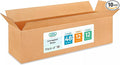 Extra Large Shipping & Moving Boxes 48x12x12 inches (10-Pack) - Extra Strength 200 lb vs Regular - Corrugated Cardboard Boxes for UPS Shipping - Strong Shipping Box - Moving Box by IDL Packaging