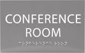 ADA CENTRAL SIGNS - 6" X4" Conference Room Sign - ADA Compliant Tactile Graphics Grade 2 Braille Text Privacy Sign | Wall Mount Plastic Meeting Signs For Schools, Hospitals, Offices, and Apartments