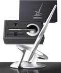 novium Hoverpen Interstellar - German-engineered Ballpoint Pen with Magnetic Features, Starlight Silver