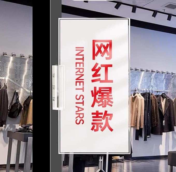 ECKEK Magnetic Sign Holder Grip Holder, Powerful Magnet, Acrylic Sign Holder for Retail Shelves Display Store Vendor Event Warehouse and Shop Supplies (Acrylic Base 210*100mm/ 8.27*3.94inches)