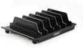 UDOLI Adjustable Universal Multi Device Organizer Dock Stand Holder, Tablet Cell Phone Desktop Stand for iPhone Samsung Galaxy Google Nexus Kindle (Black)- No Charging Port
