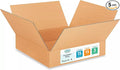 IDL Medium Moving & Shipping Boxes - 5-Pack, 15 x 15 x 3 inches, Extra Strength 200 lb Corrugated Packing Boxes