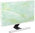 Baocicco Sage Green Marble Waterproof 22, 23, 24, 25 Inch Anti-Static Dustproof LCD/LED/HD Abstract Creative Desige Monitor Accessories Laptop TV LCD Screen Texture Monitor Decoration for Tablet