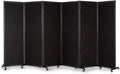 Strongbird Room Partition,Office Divider,Portable Commercial Screen Dividers,Privacy Partition Separator,Classroom School Dividers, 12'7"L* 6'7"H,6 Panel,Black