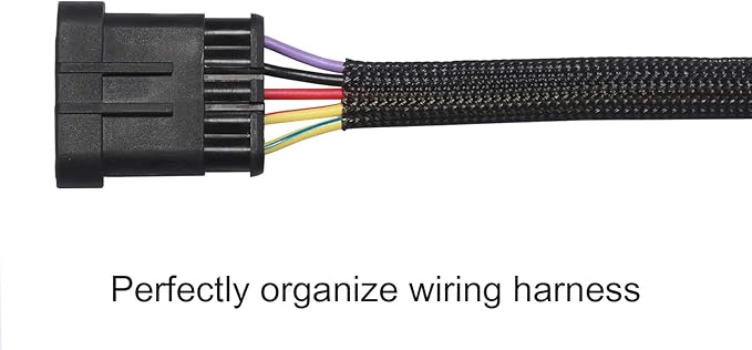 50ft - 1/4 inch & 1/2 inch PET Expandable Braided Sleeving – Black – Alex Tech Braided Cable Sleeve