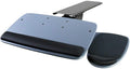 Mount-It! Under Desk Keyboard Tray, Adjustable Keyboard and Mouse Drawer Platform with Ergonomic Wrist Rest Pad, 17.25" Track (MI-7137)