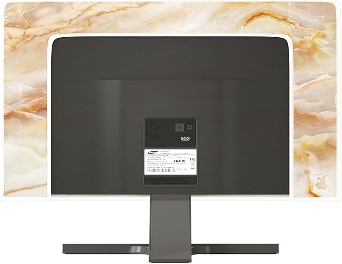 Baocicco Abstract Waterproof TV Screen Cover with Marble Design Aesthetic Television Covers for Xmas Decoration Anti-Static Dustproof Protective Cover for LED LCD OLED TVs 50, 51, 52 Inch