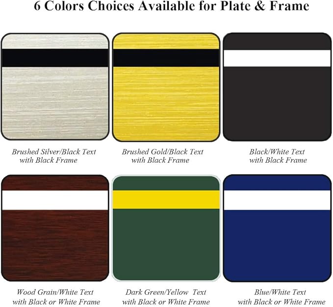 Custom Engraved Door Suite Wall Sign | Office Sign | Personalized Wall Plaque | Business Doctor Law Firm Home Office Cafe Shop | Up to 5 Text Lines Adhesive Backed or Simple Keyhole Mounti (6" x 6")