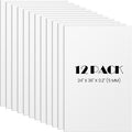 Elcoho 12 Pack White Foam Board, 24 x 36 Inch Acid-Free Foam Core Board, 5mm Thick Double Sided White Poster Boards for Presentation Art Display Office School Projects Crafting Sign Making