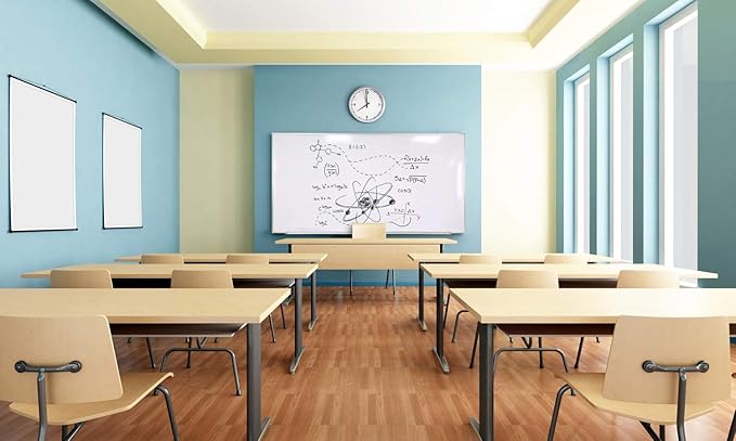 Ghent Magnetic Porcelain Whiteboard with Aluminum Frame, 2'H x 3'W