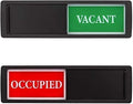Vacant Occupied Sign, Vacant Occupied Door Sign for Home Bathroom Office Restroom Conference, Privacy Door Indicator Tells Whether Room In Use or Available, 7'' x 2'' - Silver