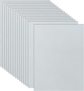 Guakicae 32 Sheets Grey Cardstock 8.5 x 11 Printer Paper, 80lb Thick Silver Card Stock for Cards Making, Invitations, Certificates, Anniversary Cards, Office Printing