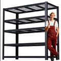 ZEUKMXOO Heavy Duty Garage Shelving,5-Tier Storage Shelves(84" Hx24 Dx55 W),3050LBS Capacity Industrial Shelving Units and Storage,Adjustable Shelving Unit for Garage,Warehouse,Basement