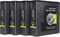 Oxford 3 Ring Binders, Binders for School and Office, 2 Inch ONE-Touch Easy Open D Rings, 3-Sided View Binder Covers, Xtralife Hinge, Non-Stick, PVC-Free, Black, 530-Sheet Capacity, 4 Pack (79911)