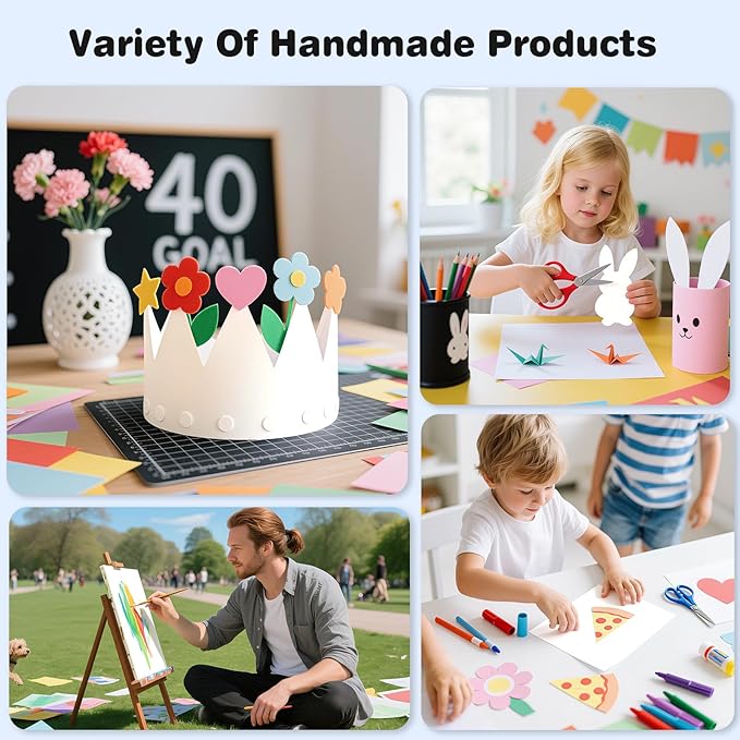 Cardstock 8.5 x 11, Thick Printer Paper, Card Stock Paper 200 gsm, 80 Sheets Cream Card Stock, Off White Heavy Card stock, Construction Paper for Invitations, Diy Cards, Business Cards, Drawing etc