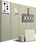 Corkboards for Wall, 59"x36" | 15 Pack | Cork Board Squares, Pin Up Board, Office Board for Wall, Big Bulletin Board, Cork Roll with Adhesive Backing (Sage Green)