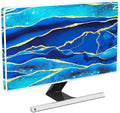 Baocicco Royal Blue Marble Waterproof Computer Monitor Dust Cover 26, 27, 28 Inch Creative Design Monitor Accessories Laptop TV LCD Screen Monitor Decoration for Tablet Computer Decorations