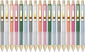 Linbsunne Gel Pens Black Ink Pen 0.5mm fine Point Pens Smooth Writing Retractable Office Supplies (18-count)