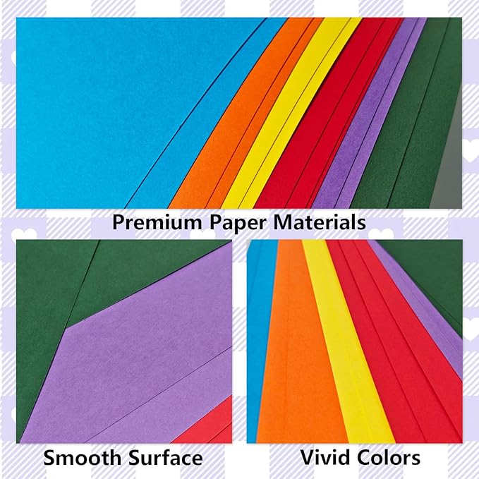 15 Sheets Pink Cardstock 12"x12",250gsm/90lb Heavyweight Cover Cardstock Paper, Thick and Smooth Card Stock Perfect for Card Making, Scrapbooking and Crafts (Pink)