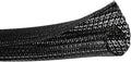 10ft - 1/2 inch Cord Protector Wire Loom Tubing Cable Sleeve Split Sleeve for USB Cable Power Cord Audio Video Cable - Management for TV Computer - Protect Cat from Chewing Cords - Black